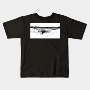 Cloudy Bay, Bruny Island, Tasmania Kids T-Shirt